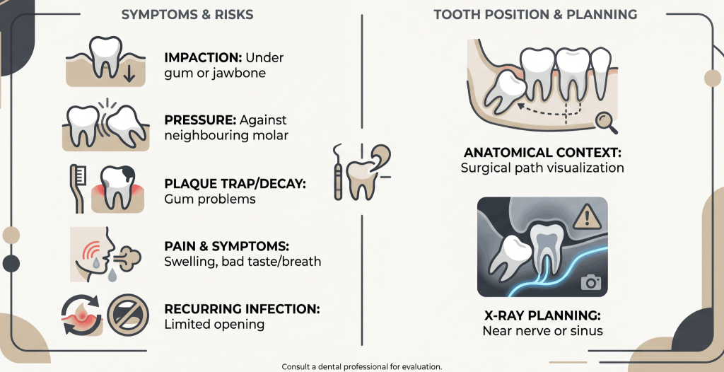 signs your wisdom tooth needs surgical removal
